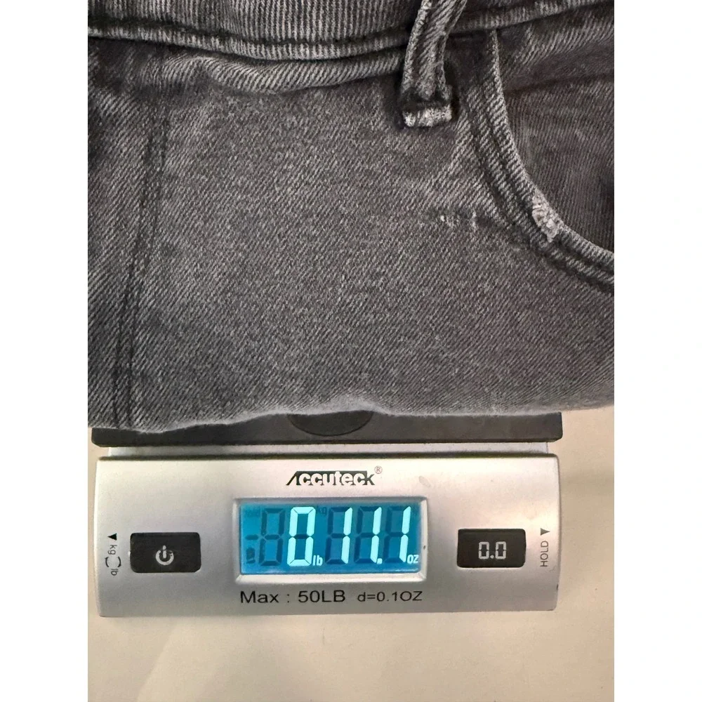 Hollister Ultra High Rise Mom Jean Shorts Womens 17R W33 Black‎ Frayed Raw Hem